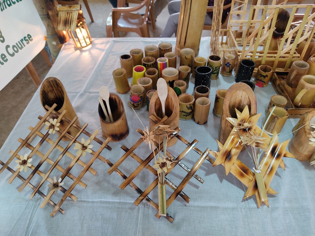 Exhibits of Bamboo Artefacts made during GSDP Course